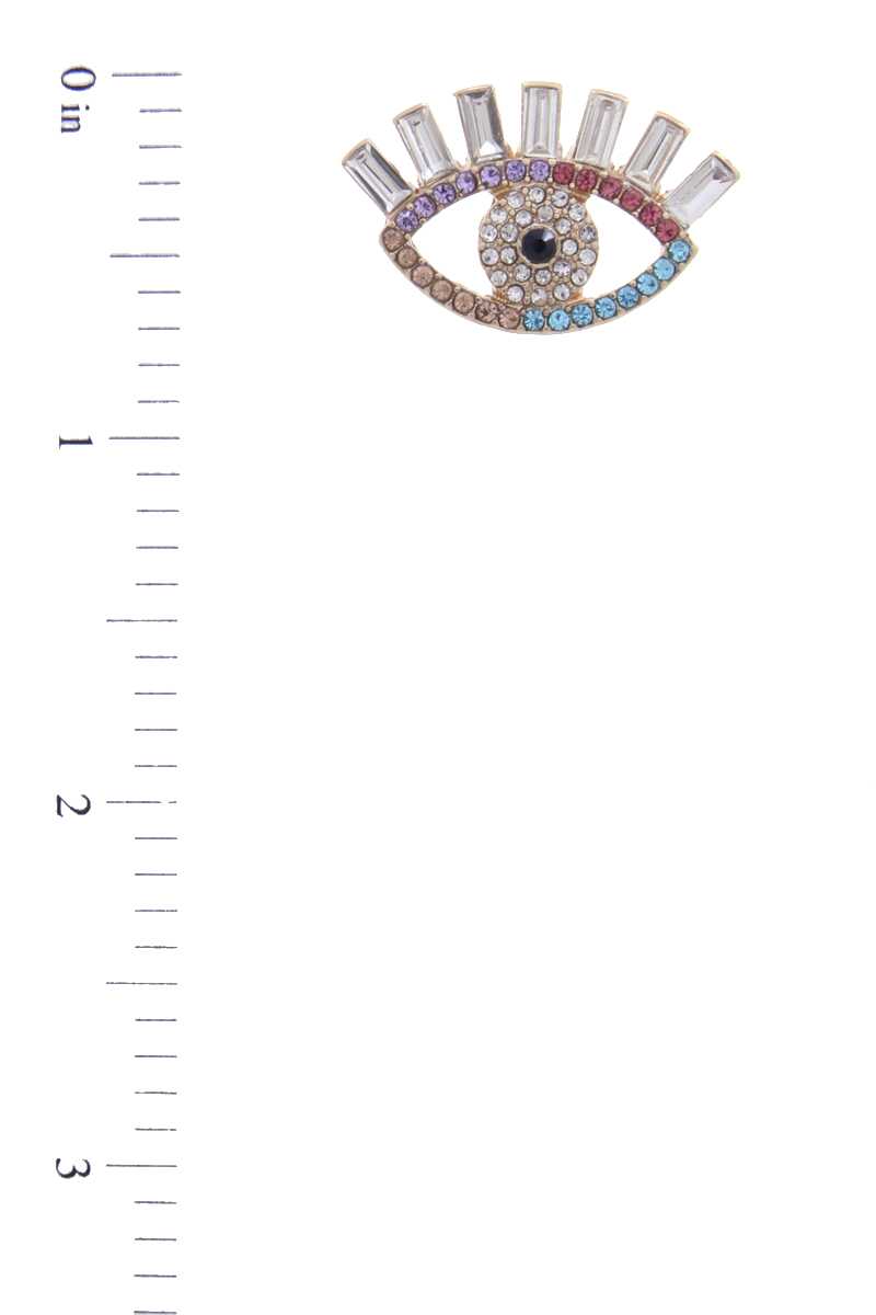 Rhinestone Eye Post Earring